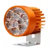 Farol de LED Externo Super Brilhante para Moto Elétrica Modificada 12V60V Carro a Bateria de Três Rodas Luz Forte à Prova d'Água 9 Leds