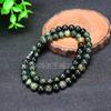 Collar de Cuentas Redondas de Piedra Rey Medicina del Tíbet Transmisión en Vivo Venta al por Mayor Pulsera de Jade del Tíbet Jade Serpentina Cadena Madre