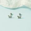 Pendientes de mariposa pequeños, frescos, de estilo japonés y coreano. Tornillos para levantar los agujeros de las orejas para dormir. Pendientes de nicho pequeños y sencillos para mujer.
