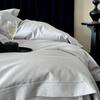 Set de Cuatro Piezas de Tejido Jacquard de Lujo y Alta Calidad Hecho de Satén de Algodón Puro de Fibra Larga de Xinjiang para Otoño e Invierno, Adecuado para Ropa de Cama de Villa