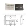 Hebilla de Riel Guía Industrial DIN35mm HS-A35 Soporte de Montaje Fijo Aleación de Aluminio Hebilla Blanca Negra