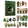 Boneco de Neve Bigfoot Transfronteiriço, Bruxa Má, Casa Assombrada Calendário de Contagem Regressiva de Férias Caixa Surpresa Ornamento de Acrílico