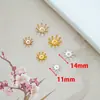 Aleación Electroforesis Alta Retención de Color Cabeza Redonda Bandeja de Flor Pulsera DIY Pulsera Estilo Chino Cortina de Cuentas Bandeja de Flor Grande Tapa de Flor Accesorios Joyería