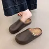 Pantuflas de algodón impermeables para mujer, para uso exterior en otoño e invierno, nuevo estilo 2026, para uso interior y en casa, antideslizantes, cálidas y con forro de felpa, adecuadas para parejas