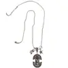Collar con Colgante Sa Shield Bucle Infinito Planeta Elemento Digital Pendientes de Pentagrama Asimétricos Hebilla de Oreja Retro