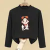 Blusas Térmicas Infantis com Gola Meia-Alta, Roupas Autoaquecidas para Outono e Inverno, Camisetas de Manga Longa para Meninos e Meninas, Nova Camada Base Tendência