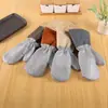 Guantes de Lavaplatos Resistentes a Arañazos de Gato, Extra Largos, Engrosados, Impermeables, Resistentes al Calor, Libres de Aceite, con Hilo Plateado para Uso Doméstico Perezoso, Guantes de Limpieza para Eliminar Manchas