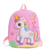 Nueva Mochila Escolar Pequeña de Dibujos Animados de Unicornio con Luces Intermitentes, Ultraligera y que Reduce el Peso, Lindo Patrón 3D para Niños de Preescolar, Súper Adorable