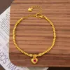 Pulseira com Charms de Moeda e Cavalo de Cor Duradoura e Resistente ao Desbotamento, Estilo Popular de Influenciador, Acessório Versátil e Fashionável para Meninas no Atacado