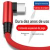 Cabo de Dados Tipo-C de Cotovelo Duplo Carregamento Rápido Tapyc Compatível com Xiaomi Apple 17 Cabo de Carregamento de Telefone 17 Cabo de Dados