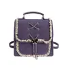Mochila Casual Yuezi de Nicho com Laço para Mulheres 2026 Novo Modelo Estilo Universitário Mochila Escolar Fofa Mochila de Viagem