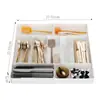 Gabinetes de Almacenamiento para Cocina, Gabinetes Domésticos con Compartimentos Integrados para Cuchillos, Tenedores y Palillos, Divisores de Cajones de Cocina, Cajas de Almacenamiento para Cubiertos