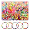 Caixa Acrílica Transfronteiriça com 12 Compartimentos Kit de Materiais para Montagem de Pulseiras DIY Conjunto Completo de Acessórios para Montagem de Pulseiras