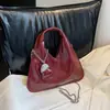 Bolsa de Braço de Luxo Feminina 2025 Nova Textura Moda Feminina Versátil Design de Nicho Celebridade da Internet Bolsa de Ombro de Mão