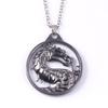 Mortal Kombat Palacio Mágico Imperio Juego de Lucha Logo Llavero de Dragón Colgante de Collar