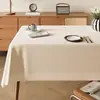 Toalha de mesa estilo wabi-sabi, lavável, à prova d'água, à prova de óleo, resistente ao calor, capa retangular para mesa de jantar, luxo leve, toque de alta qualidade, toalha para mesa de centro