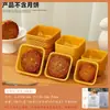 Atacado de Bandejas Prontas para Bolo da Lua, Bolo de Feijão Mungo Espesso, Bolo de Pele de Gelo com Gema de Ovo, Bandeja Base para Snow Meiniang, Caixa Transparente Dourada Blister