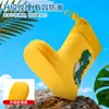 Botas de Lluvia Lindas para Niños y Niñas Dibujos Animados Impermeables Antideslizantes Cálidas Forradas de Lana Cubierta de Algodón Extraíble Ligeras para Exteriores