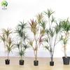 Plantas Verdes Artificiais Grandes para Decoração: Dracena Falsa, Árvore Sangue de Dragão Artificial, Paisagismo de Decoração Suave para Interior, Plantas Verdes Artificiais