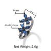 Anillo estilo ins europeo y americano para mujer, nicho de alta gama, lujo, diamante, mariposa, personalidad, comodín, nuevo al por mayor