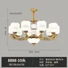 Nuevo Lámpara de Techo China Luz para Sala de Estar 6 Nuevos de Cobre Puro Diseñador Simple Retro Estética Dinastía Song Lámpara de Iluminación Madera Otro