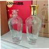 Botella de licor 2-2 botella de vino pequeña vidrio vacío 100ml con tapa botella de degustación 250ml medio kilo