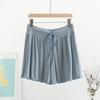 Calças de pijama de mulheres grávidas verão shorts finos ajustável modal home calças gravidez calças de segurança exterior usar calças grandes