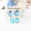 Clip para Oreja para Niños Sin Agujeros en la Oreja Diamante de Color Colgantes de Cuentas Aretes de Borla Aretes Decorativos para Niñas Un Precio Empaque Separado