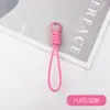 Novo cordão curto tecido capa para celular chaveiro removível anti-perda pendurado universal cordão para copo de café fivela para carro