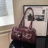 Bolsa de Grande Capacidade para Exportação Transfronteiriça para Mulheres 2025 Verão Nova Estilo Ballet Laço Bolsa de Braço Bolsa de Ombro Versátil