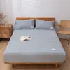 Sábanas Ajustables Personalizadas, Sábanas Ajustables Antideslizantes de Algodón Lavado sin Estampar, Protectores de Colchón Individuales y Dobles, Cubrecamas de una Pieza, Sábanas Ajustables