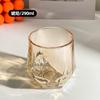 Taza de beber de alta calidad para sala de estar, estilo ins para mujer, taza de café de aspecto bonito, hexagonal con esquina y asa, vidrio