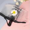 Guarda-chuva Automático Margarida Pequena Guarda-chuva Transparente Guarda-chuva Casual de PVC Estilo Japonês Deusa Guarda-chuva Dobrável para Estudante Pode Adicionar Logo