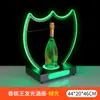 Luz LED Recargable de Barra Portavasos Iluminado Base Creativa Iluminada para Champagne KTV Soporte de Exhibición de Licores Estante Láser para Vino Portavasos