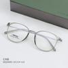 HQ20001 nuevo armazón ovalado de titanio de acero plástico, modifica la forma de la cara, armazón de gafas simple Joker light con gafas al por mayor