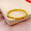 Pulseira com Fecho Cravejado de Strass, Rubi e Esmeralda Estilo Buccellati, Joias de Corte Vintage Atacado
