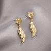 Aguja de Plata S925 Nuevo Corea del Sur Dongdaemun Aretes Zorro Temperamento Joker Personalidad Piedra Ojo de Gato Aretes Diamante 856X