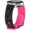 Para relógio Samsung watch7 Pulseira de Silicone Dupla Cor Gravada a Laser com Flor 18/20/22mm Pulseira Dupla Cor em estoque