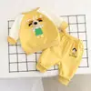 Conjunto de Ropa de Primavera y Otoño para Niños Niños, Nuevo Atuendo Elegante de Dibujos Animados de Dos Piezas para Primavera y Otoño, Ropa para Salir de Bebé