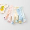 Calcetines para Bebés Recién Nacidos y Niños Pequeños, Clase A, Algodón Puro, Malla Fina de Verano, Calcetines Largos Anti-Mosquitos