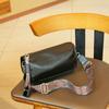 Bolso Almohada Capa Superior Piel de Vaca Curtido Vegetal Bolso de Cuero Banda Ancha Bolso Cruzado Yeso Corteza Vintage Cuero Genuino Bolso de Hombro para Mujer 9245