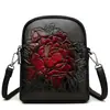 Bolso de moda de lujo ligero de alta gama para mujer, estilo chino y étnico, multicapa, adecuado para madres de mediana edad y mayores, bolso de mano para teléfono para hombro y cruzado