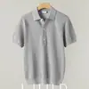 Atacado Verão Simples Masculino Estilo Old Money Versátil Malha Polo Moda Casual Camiseta Top