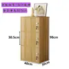 Gabinete Pequeño de Almacenamiento Engrosado con Cerradura y Puerta Estantería Simple para Estudiantes Combinación de Estanterías Bolsa de Almacenamiento Gabinete Madera