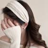 Diadema Amarilla de Primavera y Verano de Chifón de Ala Ancha para Mujer 2025 Nueva Diadema Alta para la Parte Superior de la Cabeza Elegante a la Moda para Uso Diario Accesorios para el Cabello