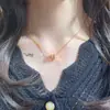Colar Baojia Cintura Fina para Mulheres Versão de Alta Qualidade CNC Luxo Leve Moda Versátil Colar Feminino Venda Direta da Fábrica Atacado