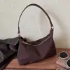 Bolso de Hombro Cruzado de Felpa y Gamuza Versátil Bolso de Mano de Nicho Retro Escarchado Bolso de Hombro Bolso de Hombro Cruzado Estilo Otoño Nuevo Bolso Dumpling