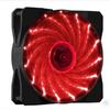 Ventilador de chasis silencioso con emisión de luz de eclipse solar transfronterizo de 12 cm, LED de color cambiante colorido para chasis de computadora