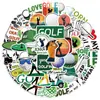 50 pegatinas de golf transfronterizas deportes de pelota graffiti computadora equipaje patinete impermeables pegatinas de GOLF al por mayor