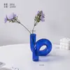 Vaso de Vidro Colorido de Formato Irregular, Vaso Transparente Estilo Ins, Suporte para Velas para Arranjo de Flores, Decoração de Vaso para Sala de Estar